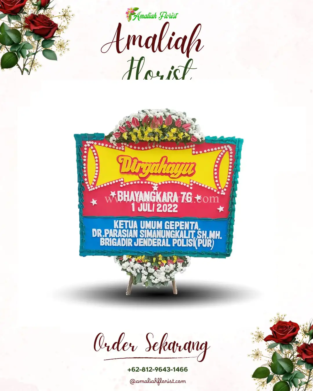 Papan Bunga HUT Ulang Tahun Tanjung Batu